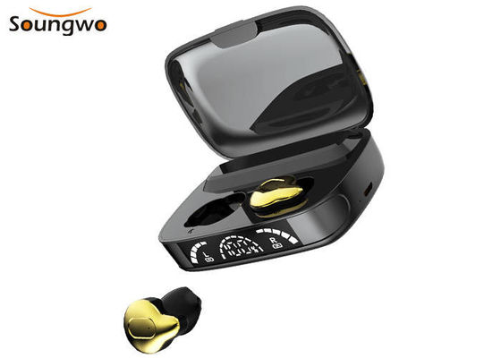 Forte accoppiamento dell'auto dell'esposizione di LED di Bass Waterproof Wireless Earbuds HD