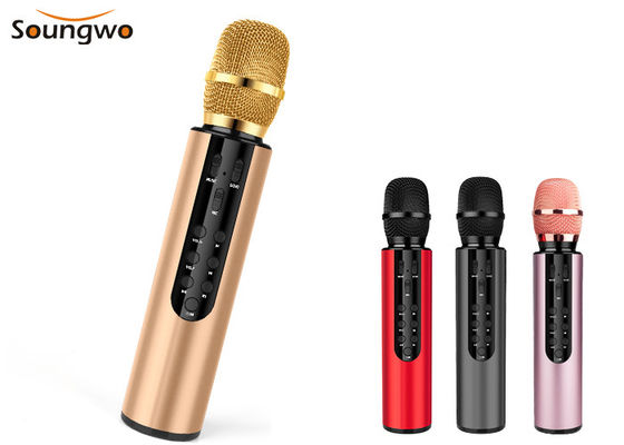 5W*2 Wireless Karaoke Microphone Bluetooth Speaker 6H Playtime For Holiday Party