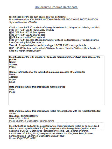 Porcellana Shenzhen WEE Electronic CO.,LTD Certificazioni